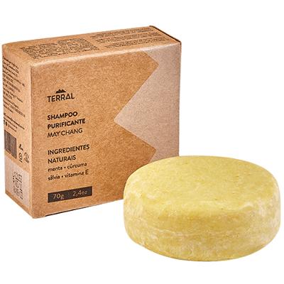Shampoo em Barra Purificante Sálvia e Cúrcuma Terral Natural