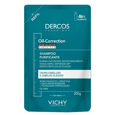 Vichy Dercos Oil-Correction Shampoo Purificante Refil - 200g