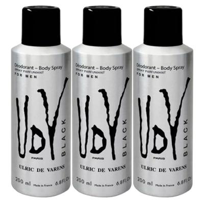 Kit Ulrich de Varens - 3x Body Spray UDV Black