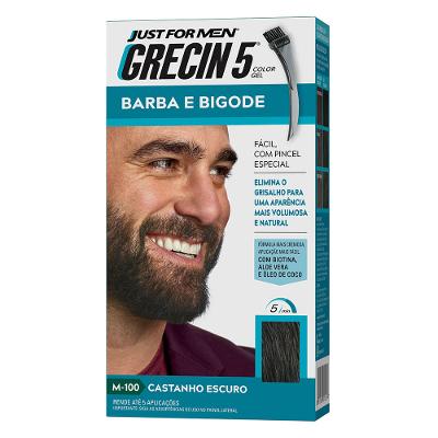 Coloração para Barba e Bigode Grecin 5 - Castanho Escuro