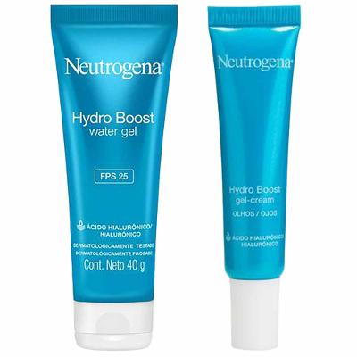 Neutrogena Hydro Boost Kit – Gel Hidratante Facial FPS 25 + Gel Creme para Olhos