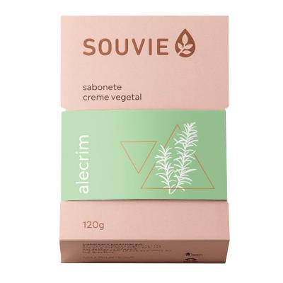 Sabonete em Barra Souvie Creme Vegetal Orgânico Alecrim