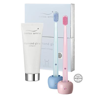 Swiss Smile Gold Kit  - Creme Dental + Escovas + Suporte