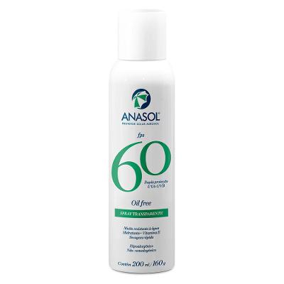 Protetor Solar Aerosol Anasol – Spray Transparente FPS 60