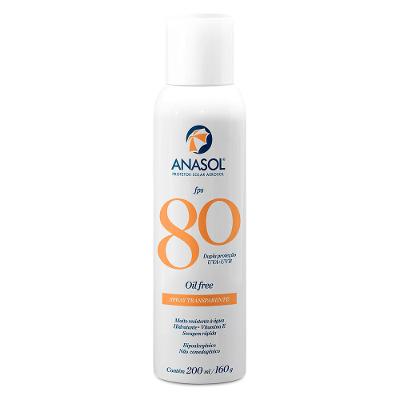 Protetor Solar Aerosol Anasol – Spray Transparente FPS 80