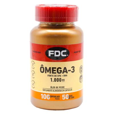 Suplemento Alimentar em Comprimidos FDC - Ômega 3 1000mg