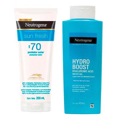 Neutrogena Kit – Protetor Solar Sun Fresh FPS70 200ml + Hidratante Corporal Hydro Boost 400ml