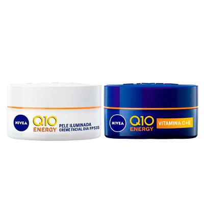 Nívea Q10 Energy Kit – Creme Antissinais Dia FPS15 + Creme Antissinais Noturno