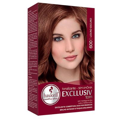 Haskell Tons claros Kit – Tonalizante + Tratamento pós + Emulsão + Luvas + Folheto