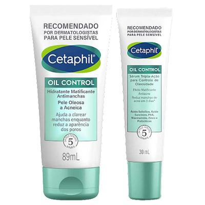 Cetaphil Oil Control Kit - Sérum Facial + Hidratante Facial para Peles Oleosas e Acneicas