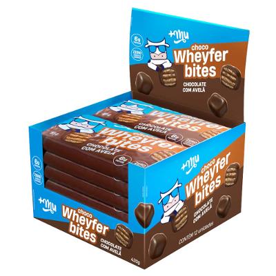 Display Chocowheyfer Bites +Mu – Chocolate com Avelã