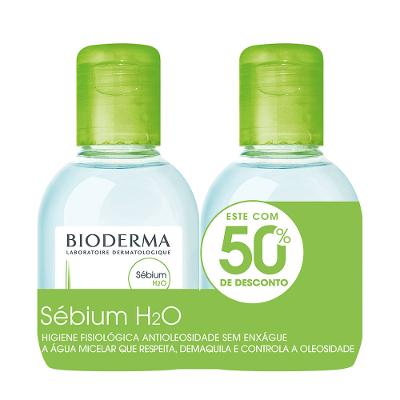 Kit Bioderma H2O Sebium Água Micelar Antioleosidade com 2 Unidades