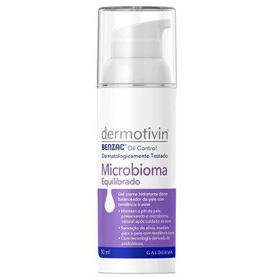 Gel Creme Hidratante Microbioma Equilibrado Dermotivin Benzac Oil Control