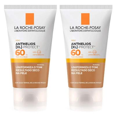 La Roche-Posay Anthelios XL Protect Kit com 2 Unidades – Protetor Solar Facial Com Cor 4.0 (Morena) FPS60 – 40g