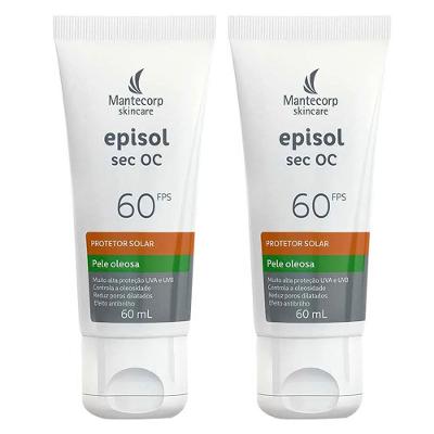 Kit 2x Protetor Solar FPS60 Episol SEC OC Mantecorp Skincare