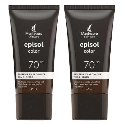 Mantecorp Skincare Episol Color Kit com 2 Protetores Solares com Cor FPS70 Tom 6