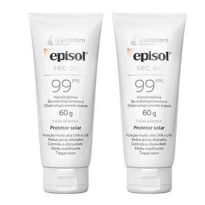 Kit 2x Protetor Solar FPS99 Episol SEC OC Mantecorp Skincare