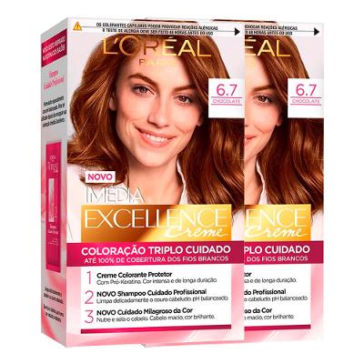 L’Oréal Paris Coloração Imédia Excellence Kit - 6.7 Chocolate
