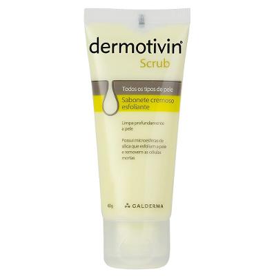 Sabonete Cremoso Esfoliante Facial para Todos os Tipos de Pele Dermotivin Scrub