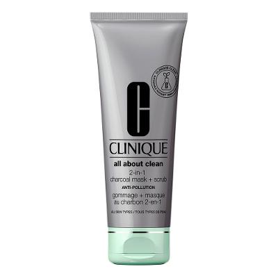 Máscara Facial Clinique All About Clean Charcoal Scrub + Mask Anti-Pollution