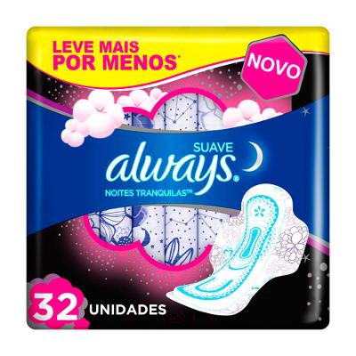 Absorvente Externo com Abas Always – Noites Tranquilas Cobertura Suave