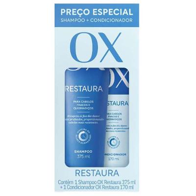 OX Cosmeticos Restaura Kit – Shampoo + Condicionador