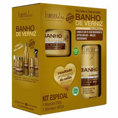 Kit Shampoo + Máscara Forever Liss Especial Banho de Verniz