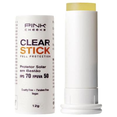 Protetor Solar Transparente FPS70 Pink Cheeks – Clear Stick