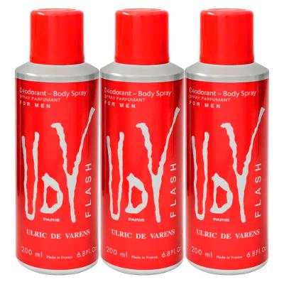 Kit Ulrich de Varens - 3x Body Spray UDV Flash