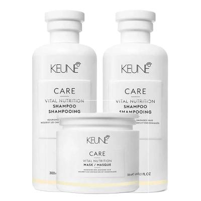 Keune Vital Nutrition Kit – Shampoo + Condicionador + Máscara