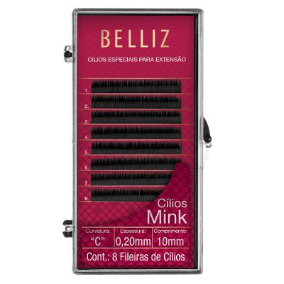 Cílios para Alongamento Belliz - Mink C 020 10mm