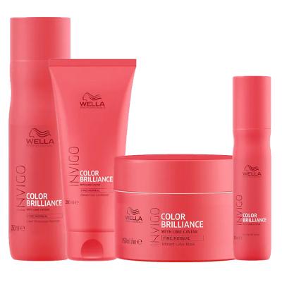 Kit Invigo Color Brilliance Wella - Shampooo + Condicionador + Máscara + Leave-in