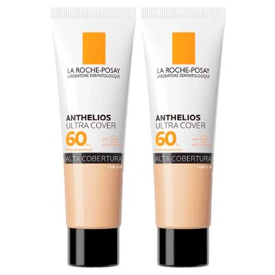 La Roche-Posay Anthelios Ultra Cover Kit com 2 Unidades – Protetor Solar Facial Com Cor FPS60 2.0 – 30g