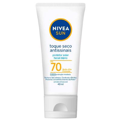 NIVEA Sun Protetor Solar Facial Toque Seco Antissinais Fps70