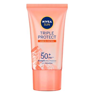 NIVEA SUN Protetor Solar Facial Tripla Proteção Loção Antiacne FPS50