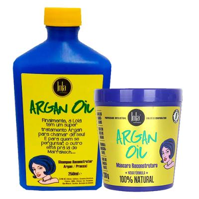Kit Argan Lola Cosmetics - Shampoo + Máscara
