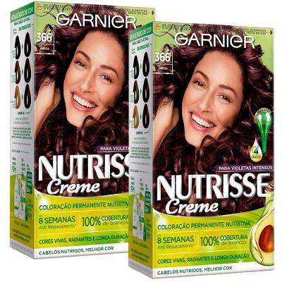 Kit Garnier Nutrisse - Coloração 366 Acaju Purpura