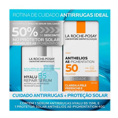 La Roche Posay  Kit - Sérum Anti-Idade + Protetor Solar Facial FPS 50
