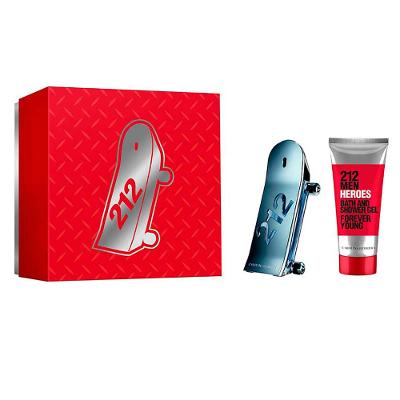 Coffret Carolina Herrera 212 Heroes Kit - Perfume Masculino Eau de Toilette  + Gel de Banho