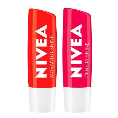 NIVEA Hidratante Labial Shine Kit com 2 unidades