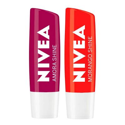 NIVEA Hidratante Labial Shine Kit com 2 unidades
