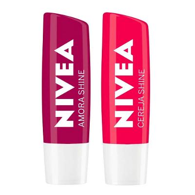 NIVEA Hidratante Labial Shine Kit com 2 unidades