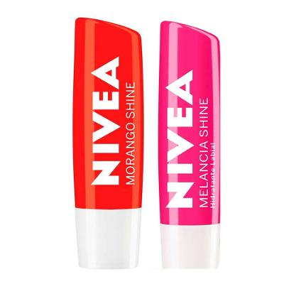NIVEA Hidratante Labial Shine Kit com 2 unidades