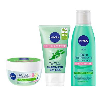 NIVEA Kit - Sabonete Facial em Gel + Hidratante Facial + Tônico Adstringente Facial
