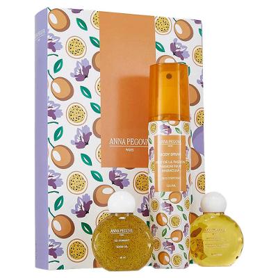 Anna Pegova Kit Corporal de Maracujá - Body Spray + Óleo + Esfoliante