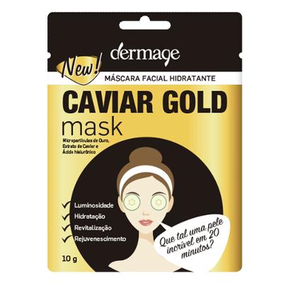 Máscara Facial Hidratante Dermage Caviar Gold Mask