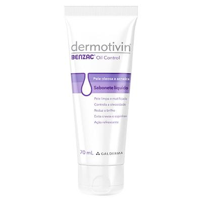 Sabonete Líquido Facial para Pele Oleosa a Acneica Dermotivin Benzac Oil Control
