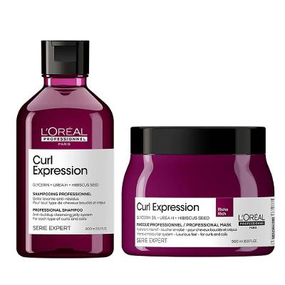 L’Oréal Professionnel Curl Expression Kit – Shampoo Antirresíduos + Máscara Rich