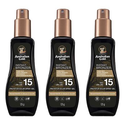 Australian Gold Instant Bronzer Kit Com 3 Protetores FPS 15