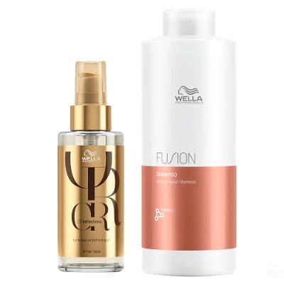 Wella Professionals Kit - Shampoo Fusion + Óleo Oil Reflection